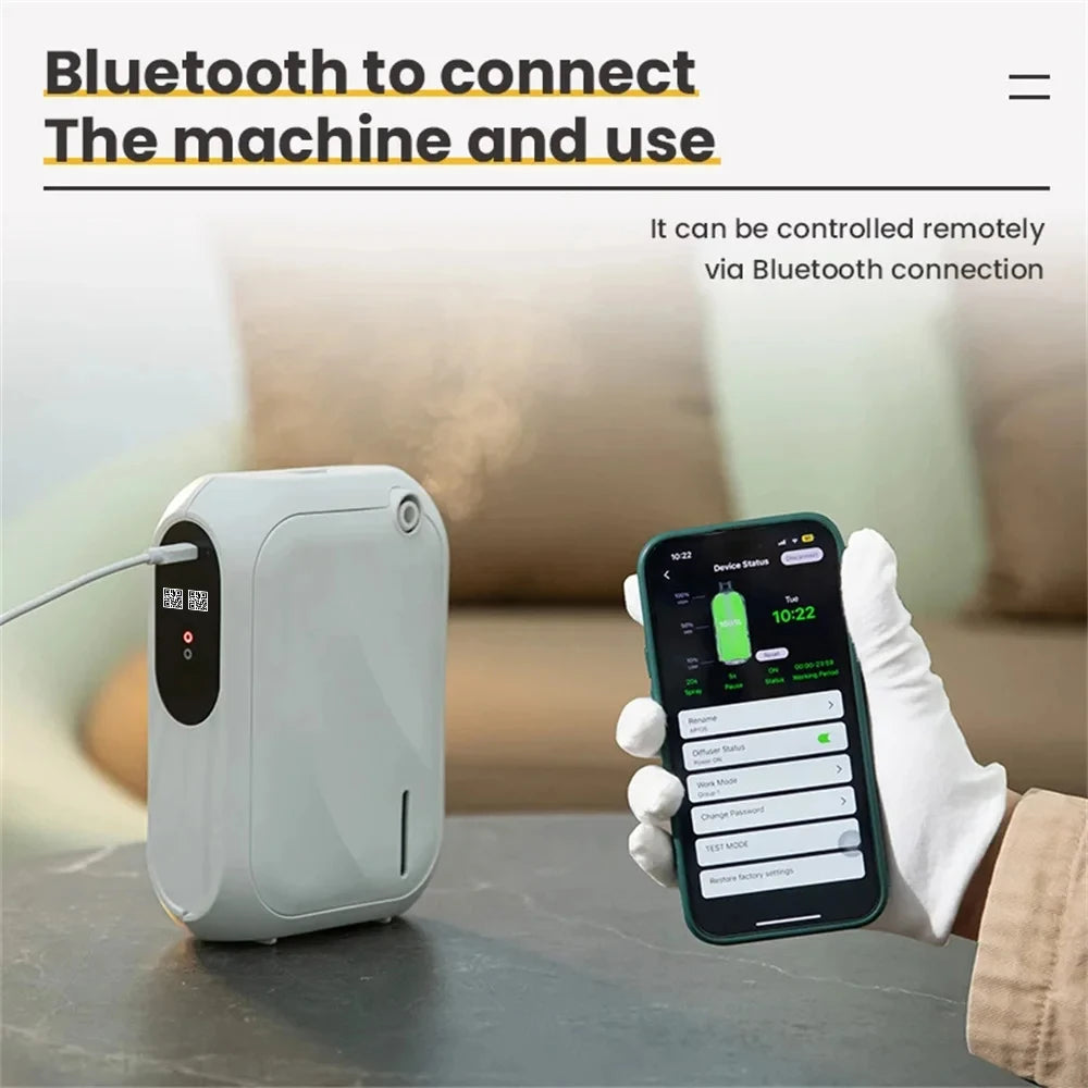Smart Aroma Diffuser 200m³ with Bluetooth & App Control